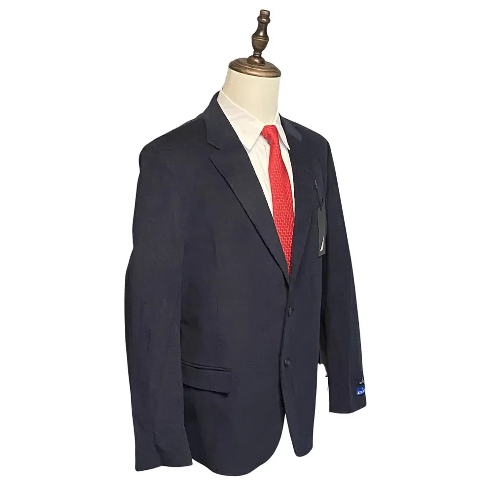 Nautica Sport Coat Men's 46 Regular Corduroy Blazer Modern Fit Navy Blue NWT